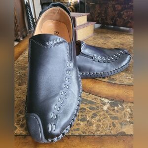 Florsheim Black Leather Loafers